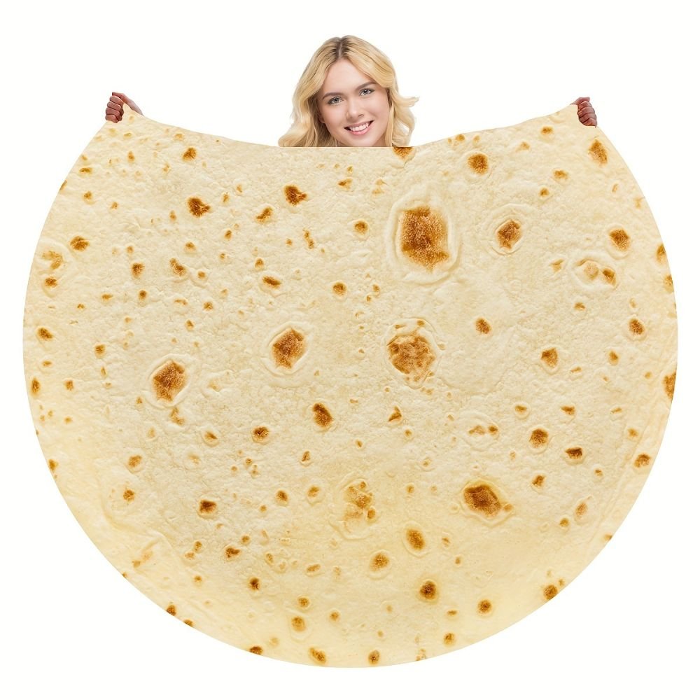 Burrito Tortilla Food Throw Blanket - Small (35in) image