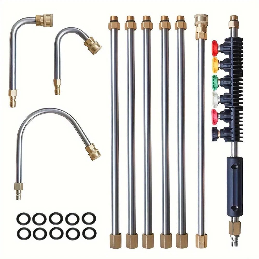 4000 PSI Telescoping High Pressure Washer Wand Set for Gutter & Roof Drainage & Walls Cleaning image 2