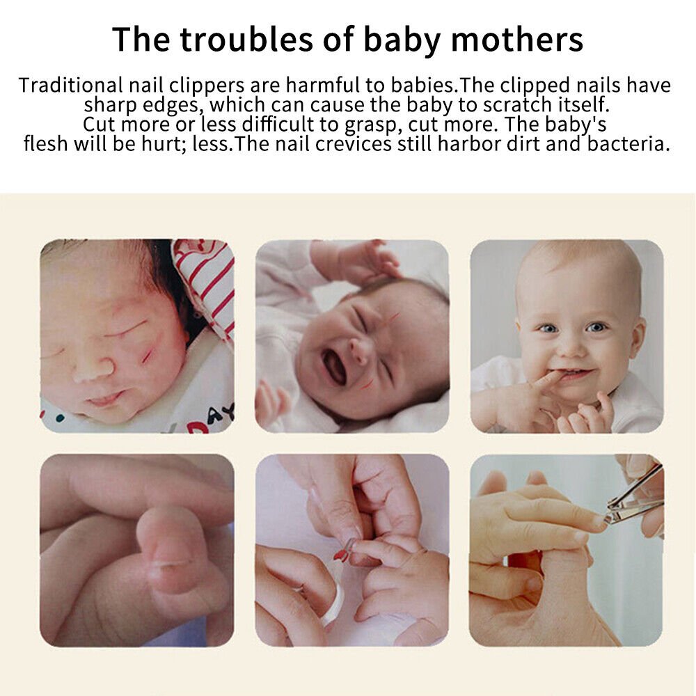 Baby Nail Trimmer with 6 Grinding Heads image 3