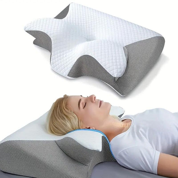 Butterfly Shape Pillow with Armrests - Ideal for Side and Back Sleepers image 0