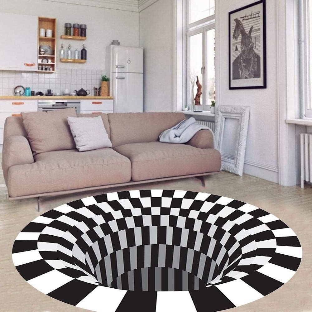3D Vortex Illusion Rug image 0