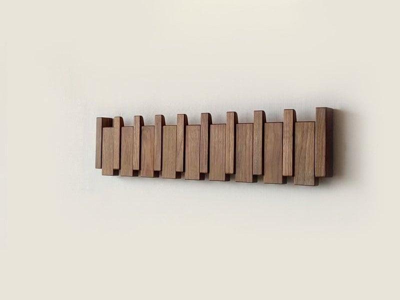 Handmade Wooden Coat Rack image 1