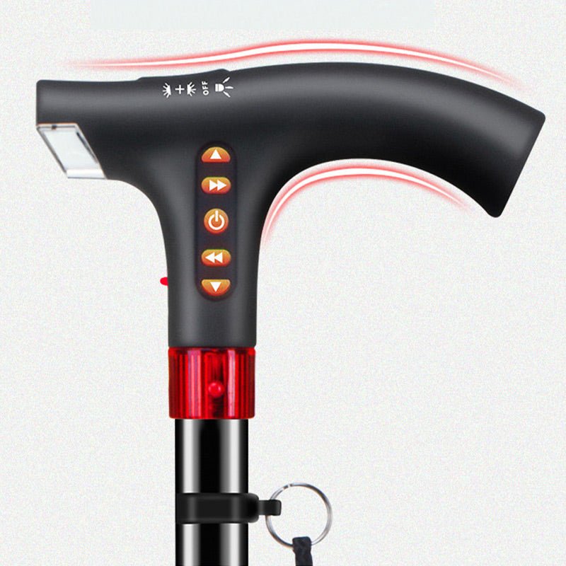 Intelligent walking stick for the elderly with LED light image 3