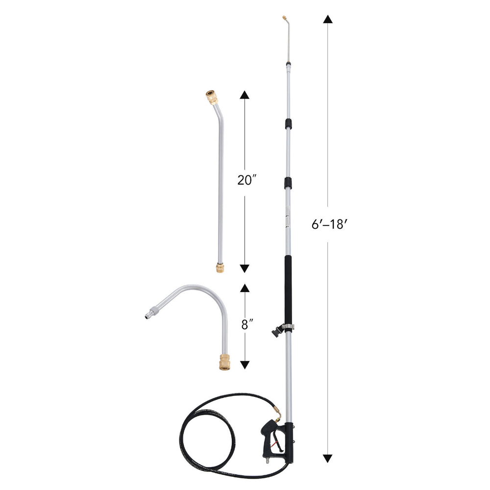 Premium Telescoping Pressure Power Washer Extension Wand image 9