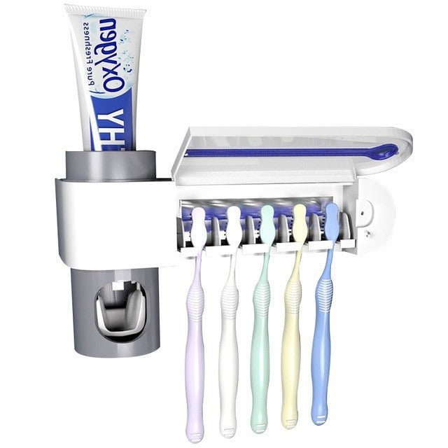 UV Light Toothbrush Sterilizer & ToothPaste Dispenser image 1
