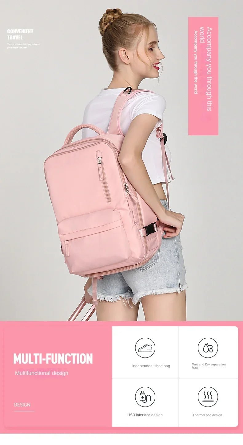 Travel Carry On Backpack With Shoe Compartment image 2