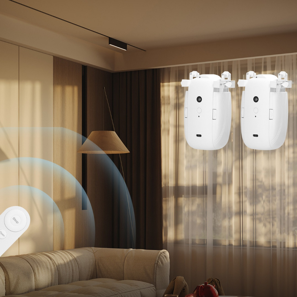 Automatic Robot Curtain Opener with Remote image 1