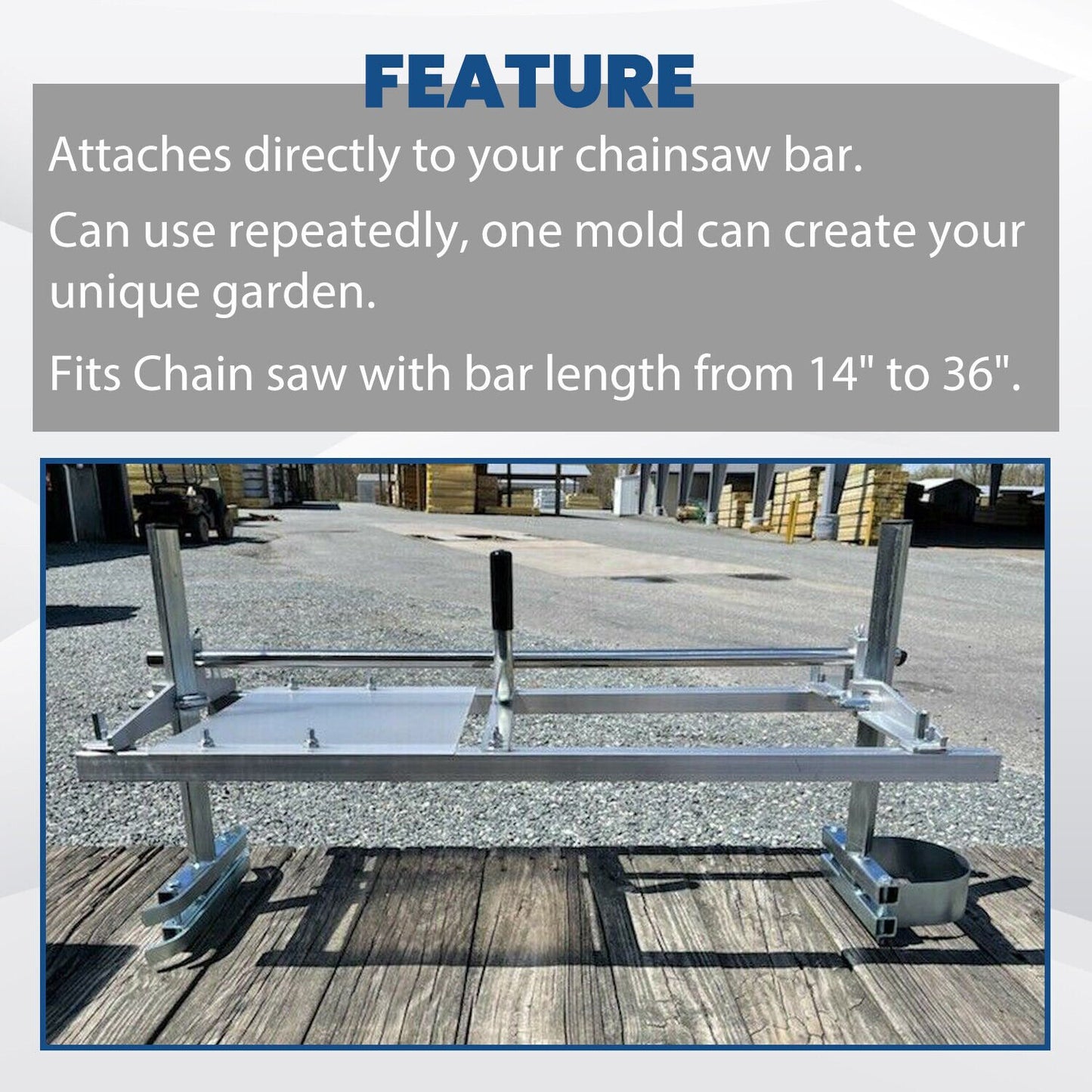 Portable Chainsaw Mill 14" To 36" Guide Bar image 7