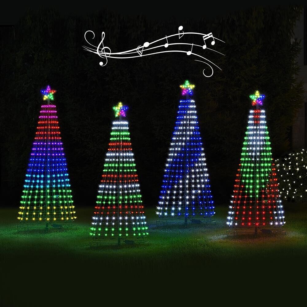 Christmas – Multicolor Led Animated Outdoor Christmas Tree Lightshow image 1