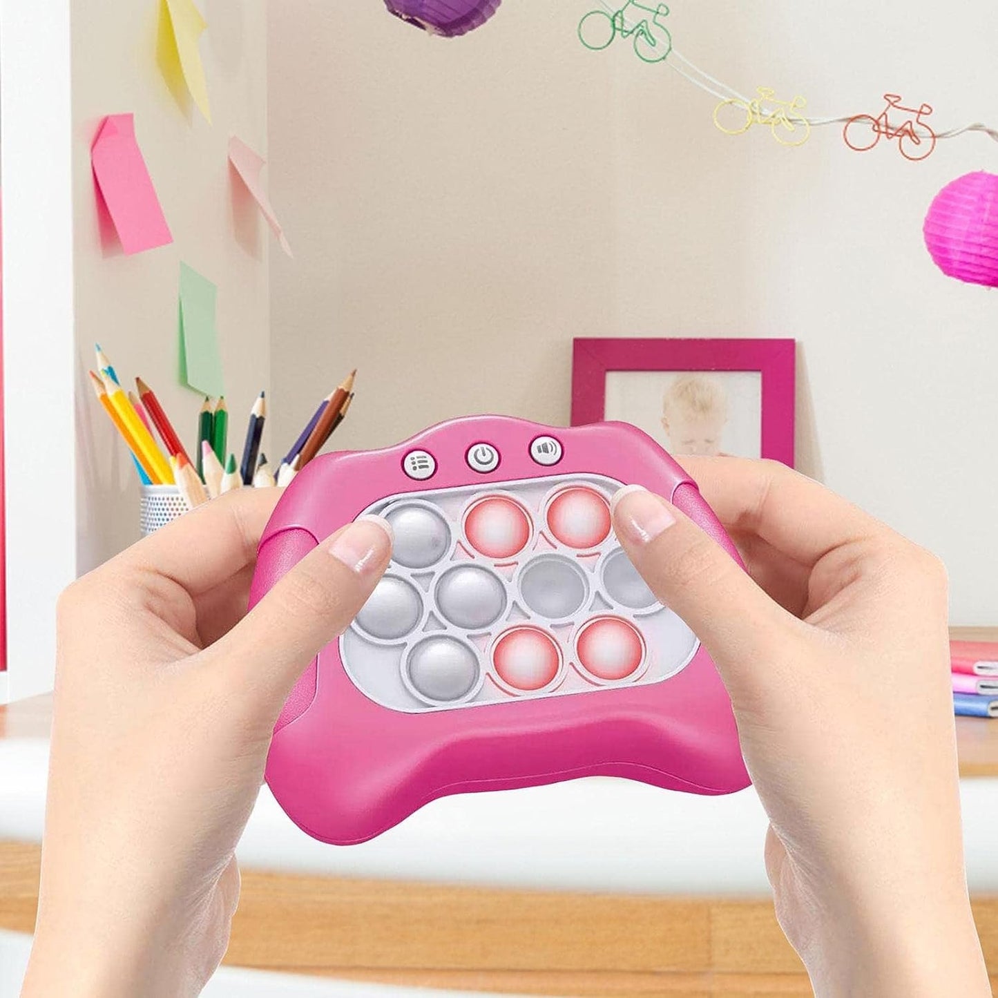 Rapid Pop Light Up Fidget Bubble Game Console image 4