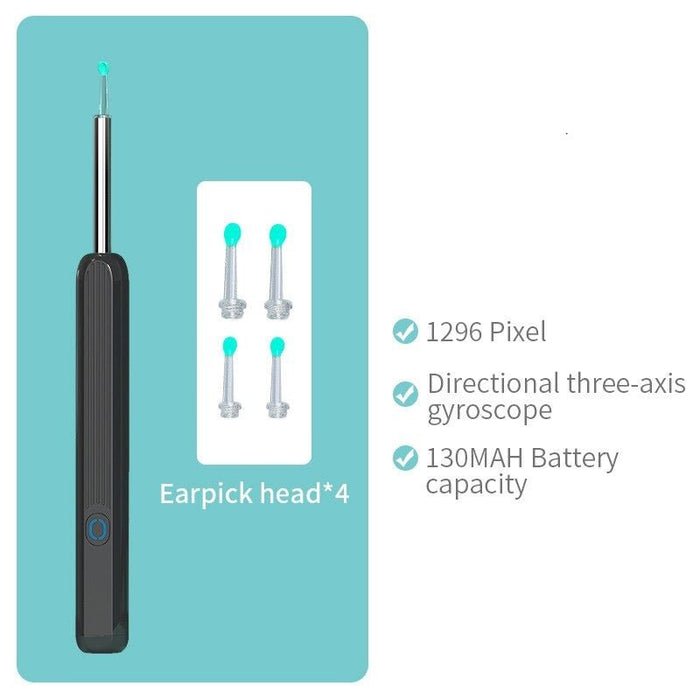 Wireless Earwax Remover Otoscope Tool - Ear Wax Removal Tool with Camera Ear Endoscope 1080P Kit for iPhone iPad Android image 2