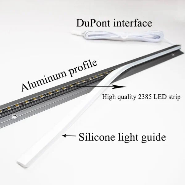 45 Degree LED Under Cabinet Lighting Bars Invisible Ultra Thin Strips image 6