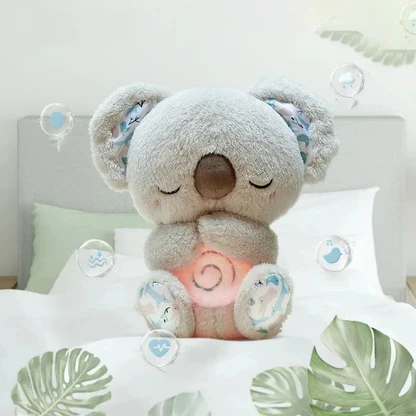Anxiety Relief Koala Plush Toy with Music, Lights and Rhythmic Breathing Motion image 3