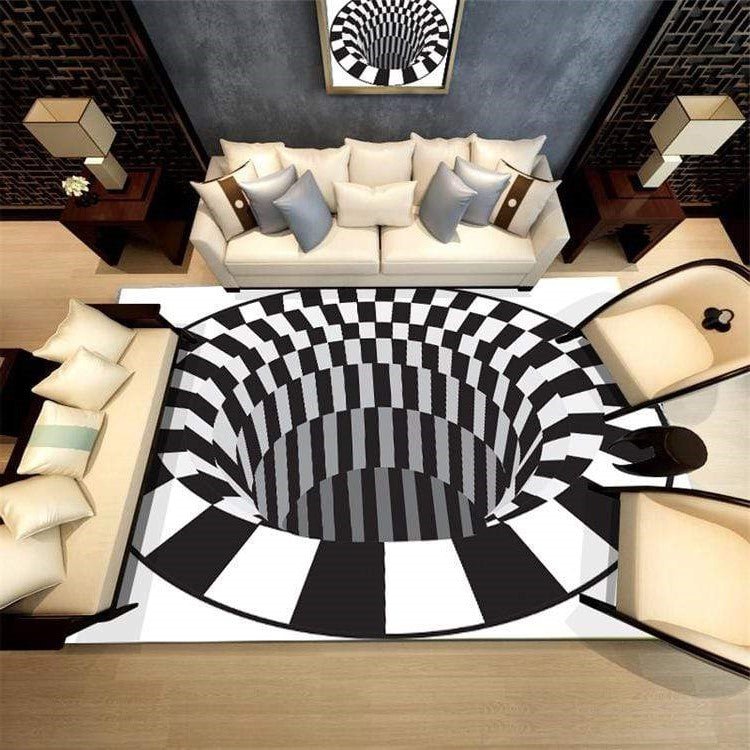 3D Vortex Illusion Rug image 2