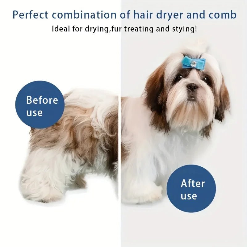 3-in-1 Dog Hair Dryer and Grooming Brush image 2