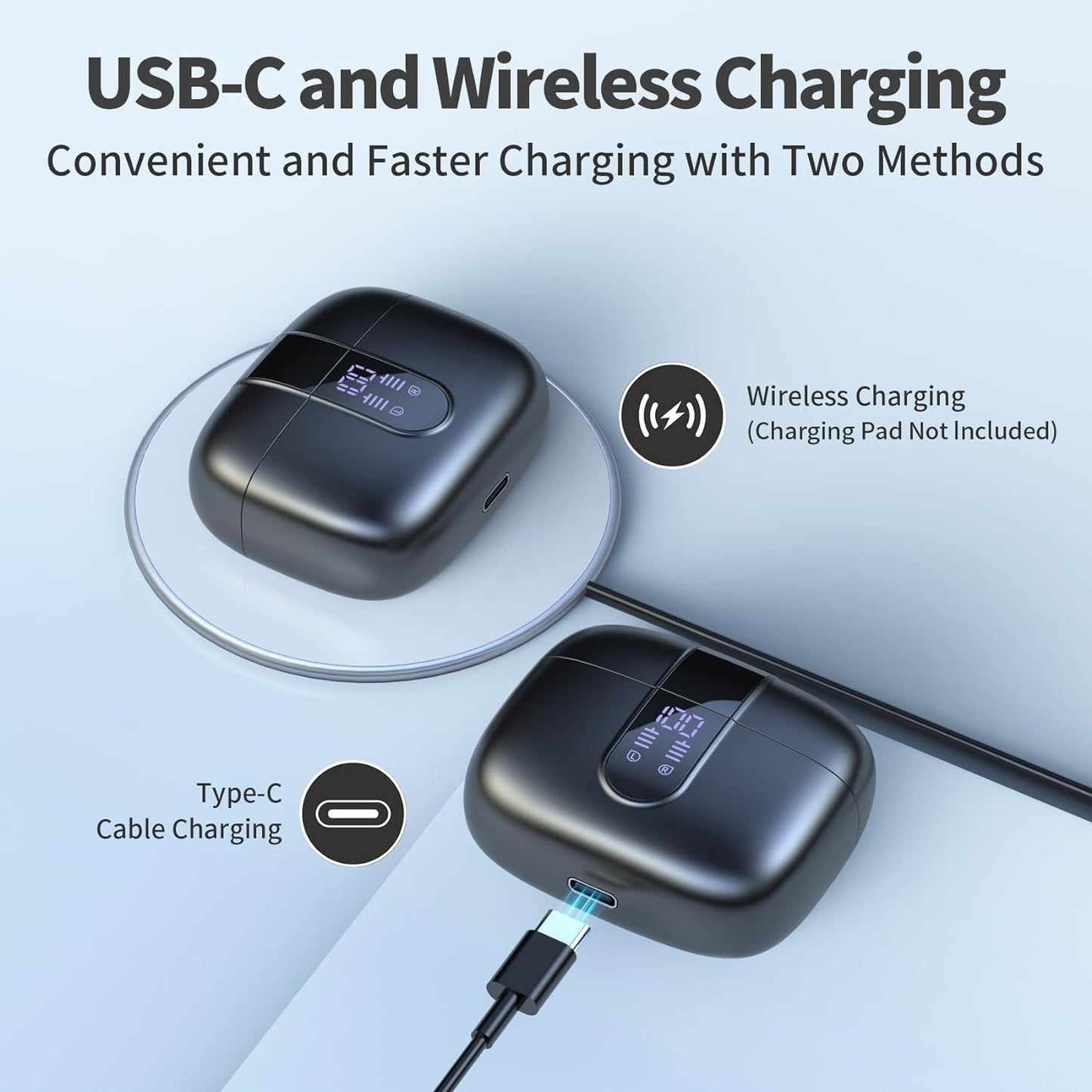 True Wireless Earbuds With Charging Case image 6