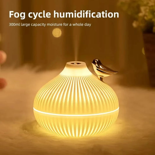 Humidifier Scented Creative Onion Shape Can Do Night Light Quiet Sleep Desktop Office Air Conditioning Room Water Supply USB 