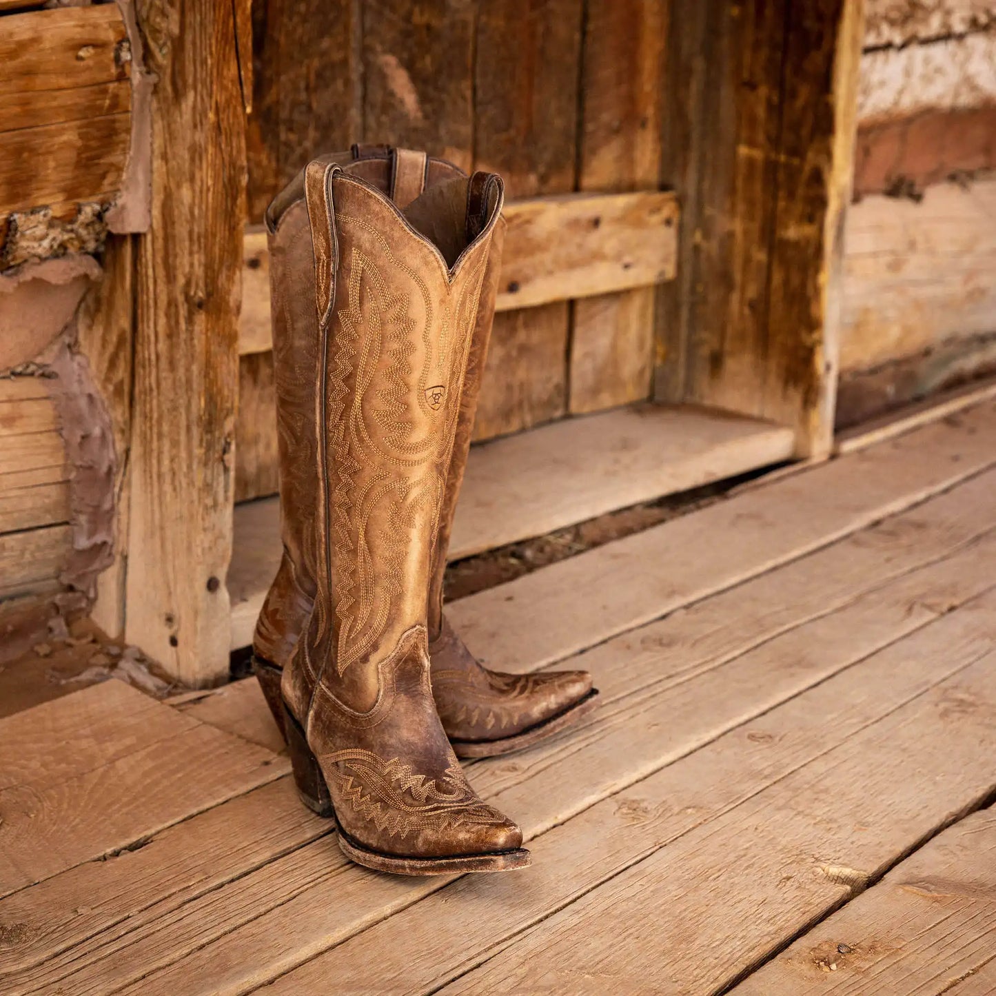 Women’s High-Top Western Cowboy Booties – Pointed Toe Thin Heel