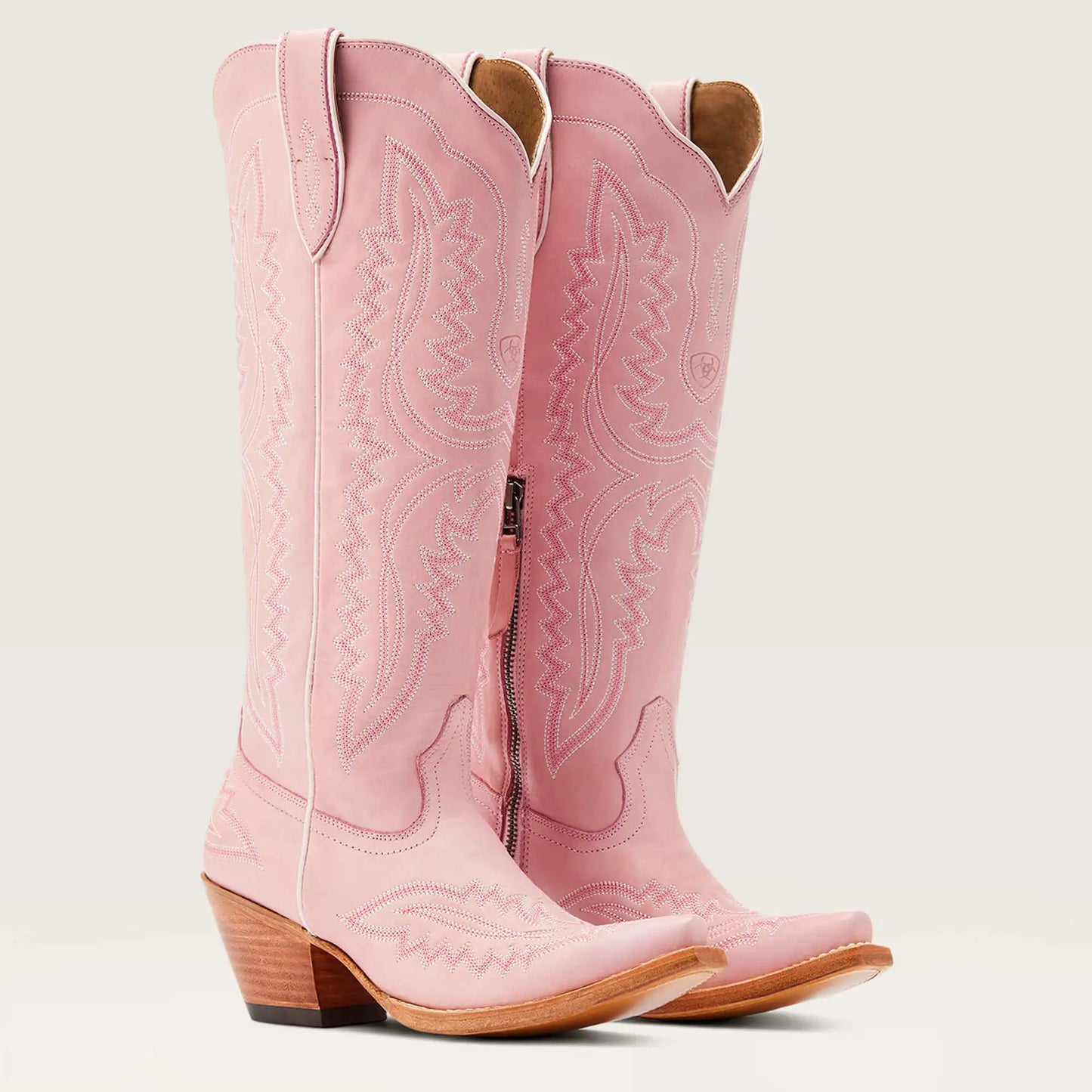 Women’s High-Top Western Cowboy Booties – Pointed Toe Thin Heel