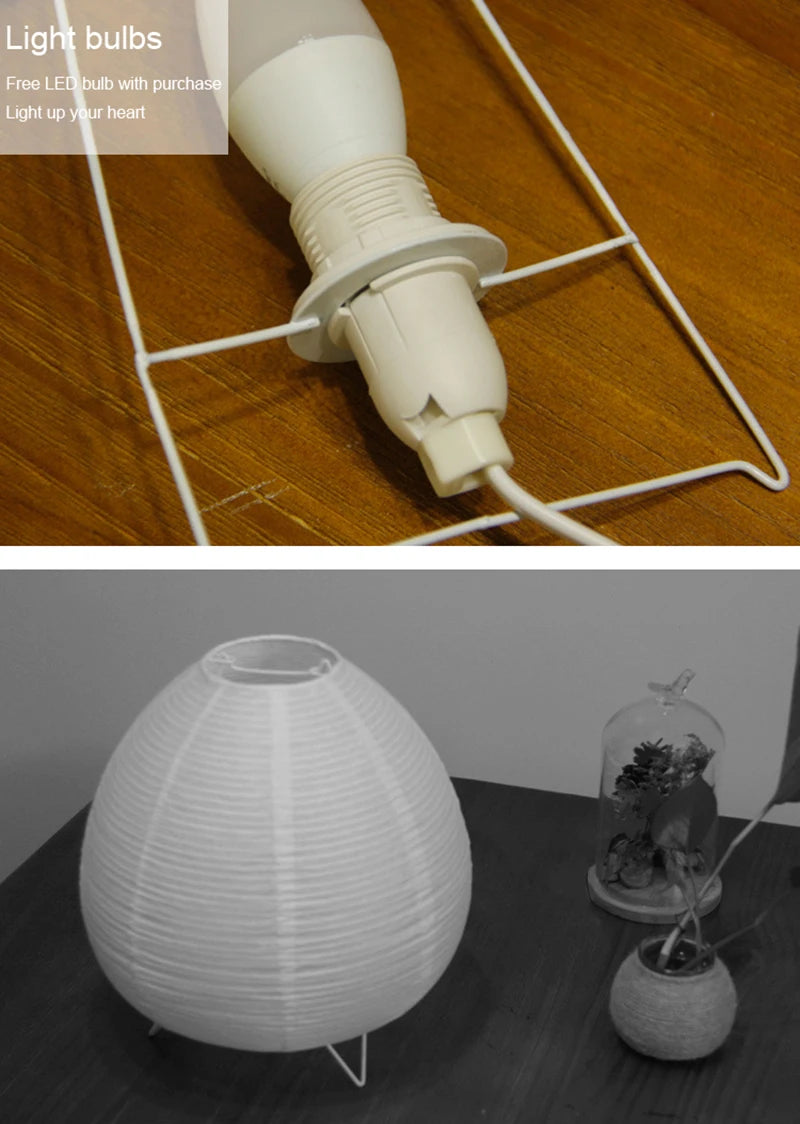 Nordic Wabi-Sabi Table Lamp with Soft Ambient Light