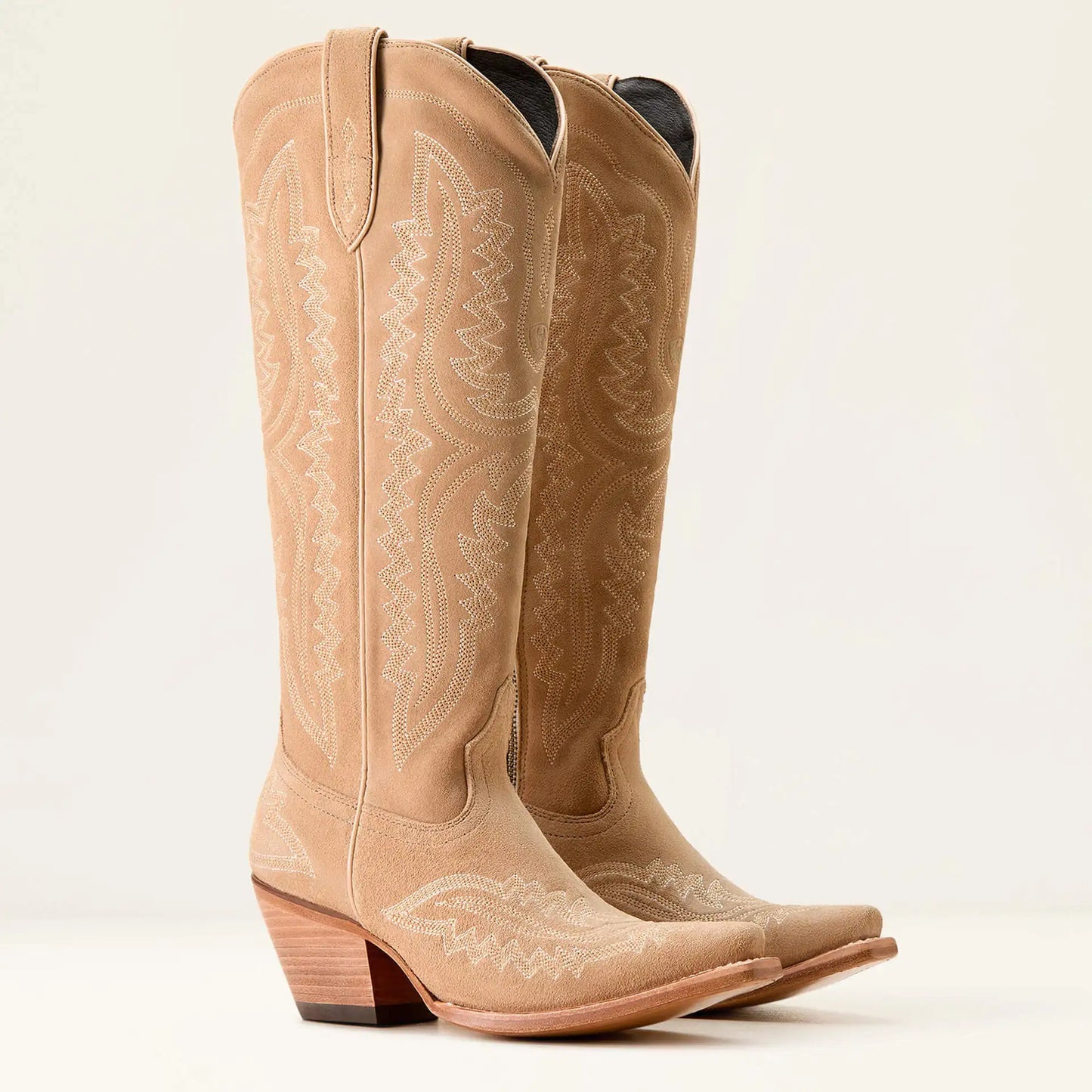 Women’s High-Top Western Cowboy Booties – Pointed Toe Thin Heel