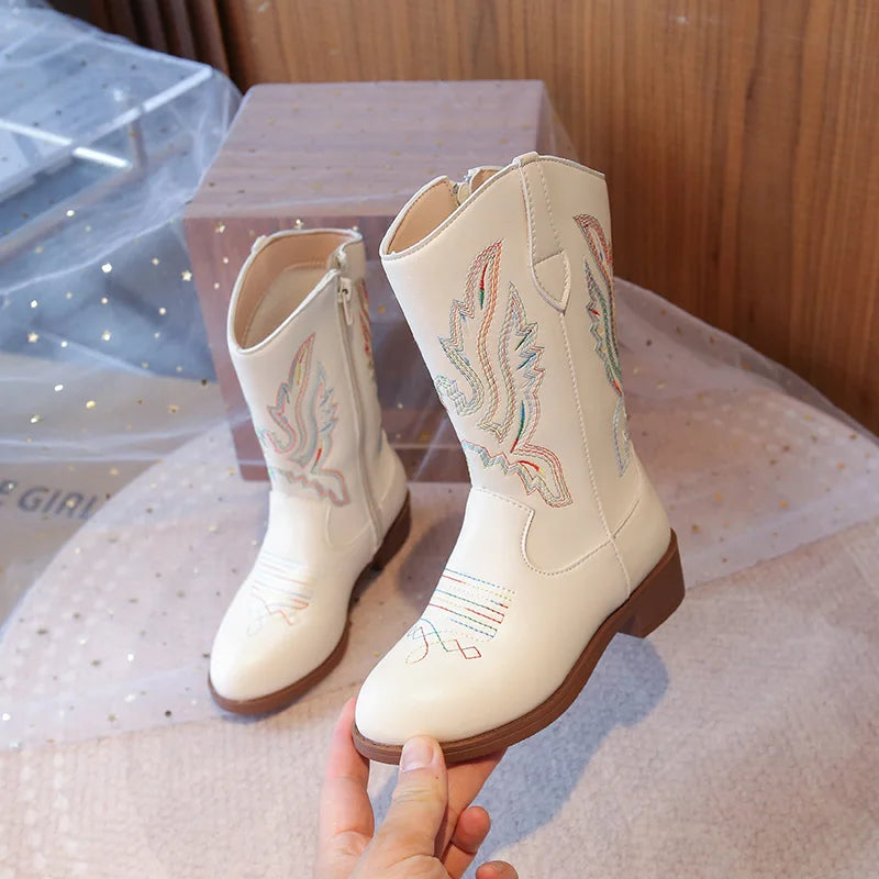 Girls’ Western Cowboy Boots – Sparkly Fashion Boots for Kids