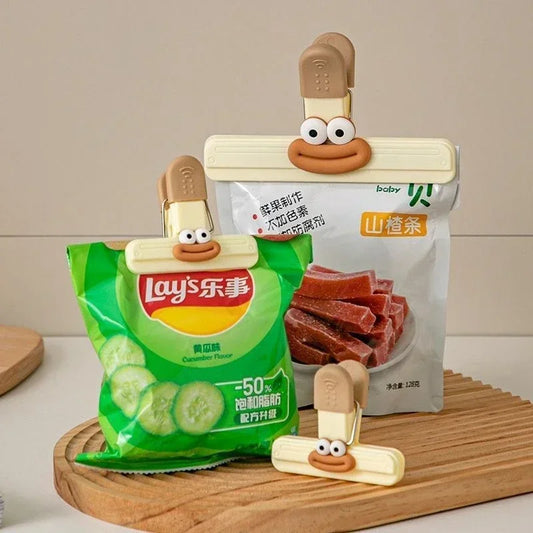 Reusable Food Bag Sealing Clips – Decorative Snack Storage Clips