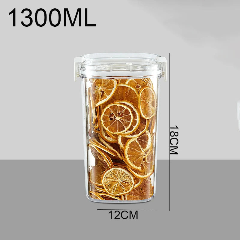 Vacuum Sealed Tank Coffee Beans Vacuum Jar Kitchen Cereals Storage Box Airtight Container Moisture-Proof Sealed Canister for Tea