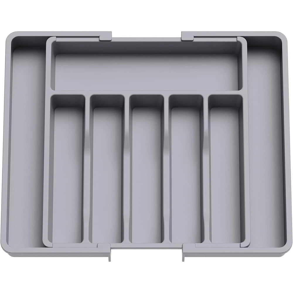 Expandable Cutlery Organizer Tray – Adjustable Kitchen Drawer Insert