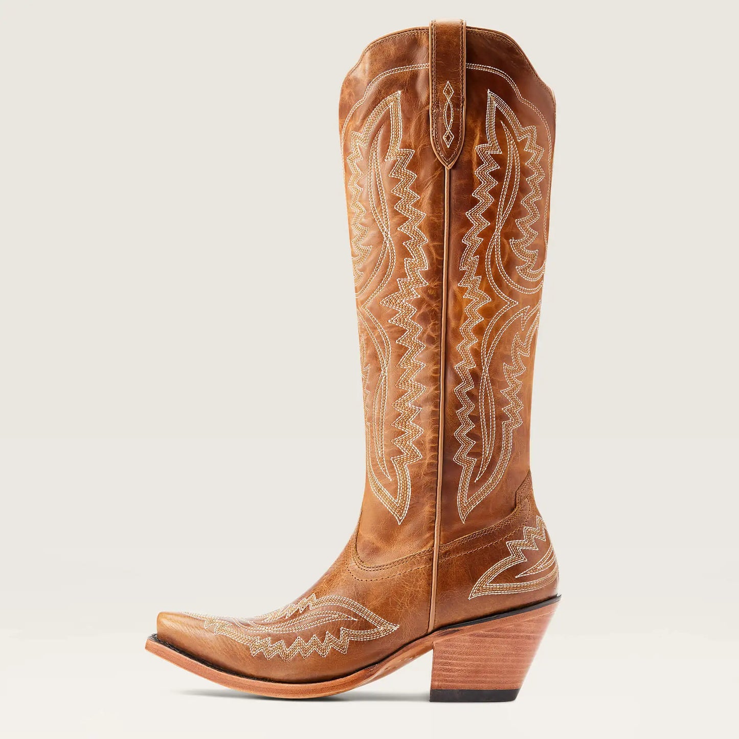 Women’s High-Top Western Cowboy Booties – Pointed Toe Thin Heel