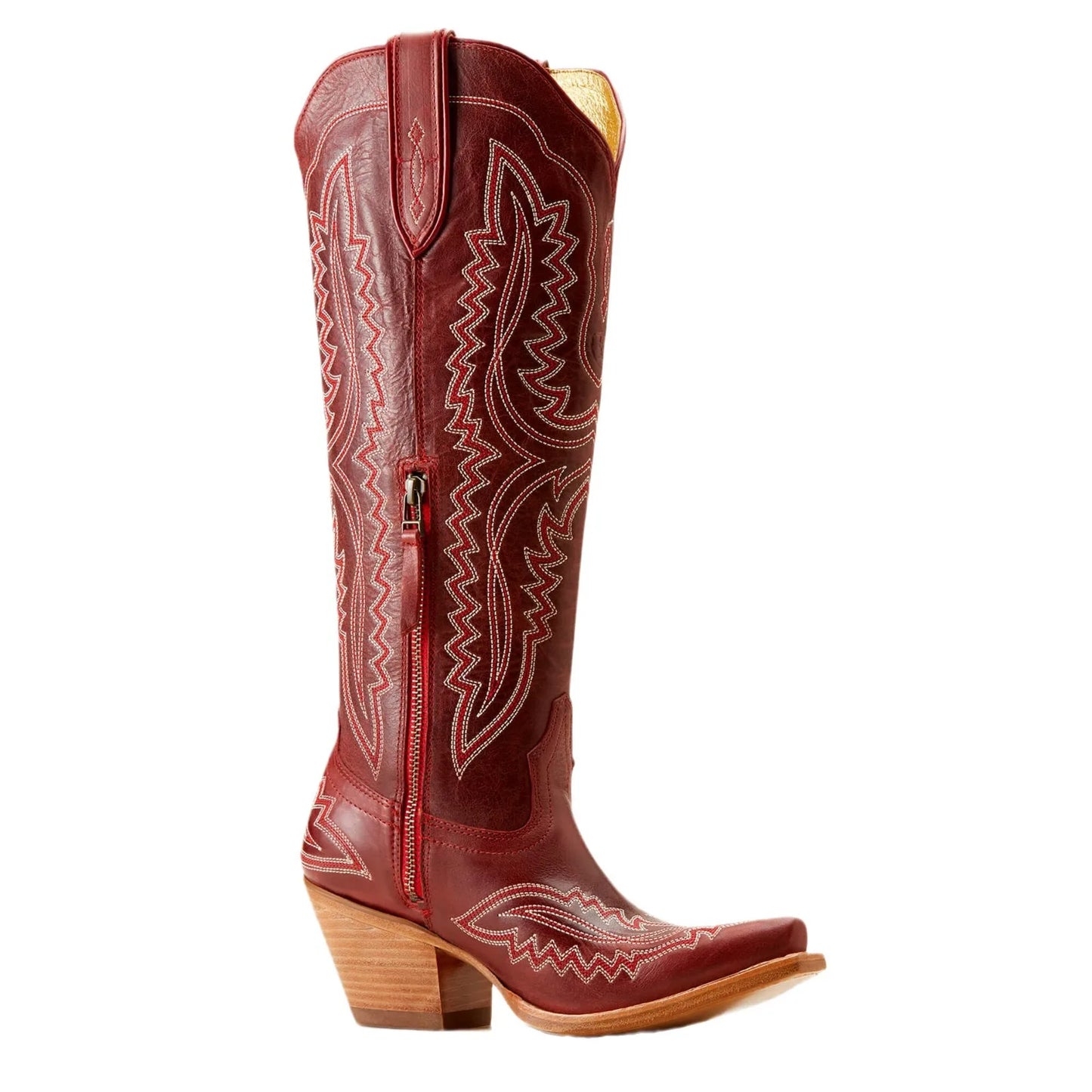 Retro Embroidered Western Cowboy Boots for Women – Pointed Toe