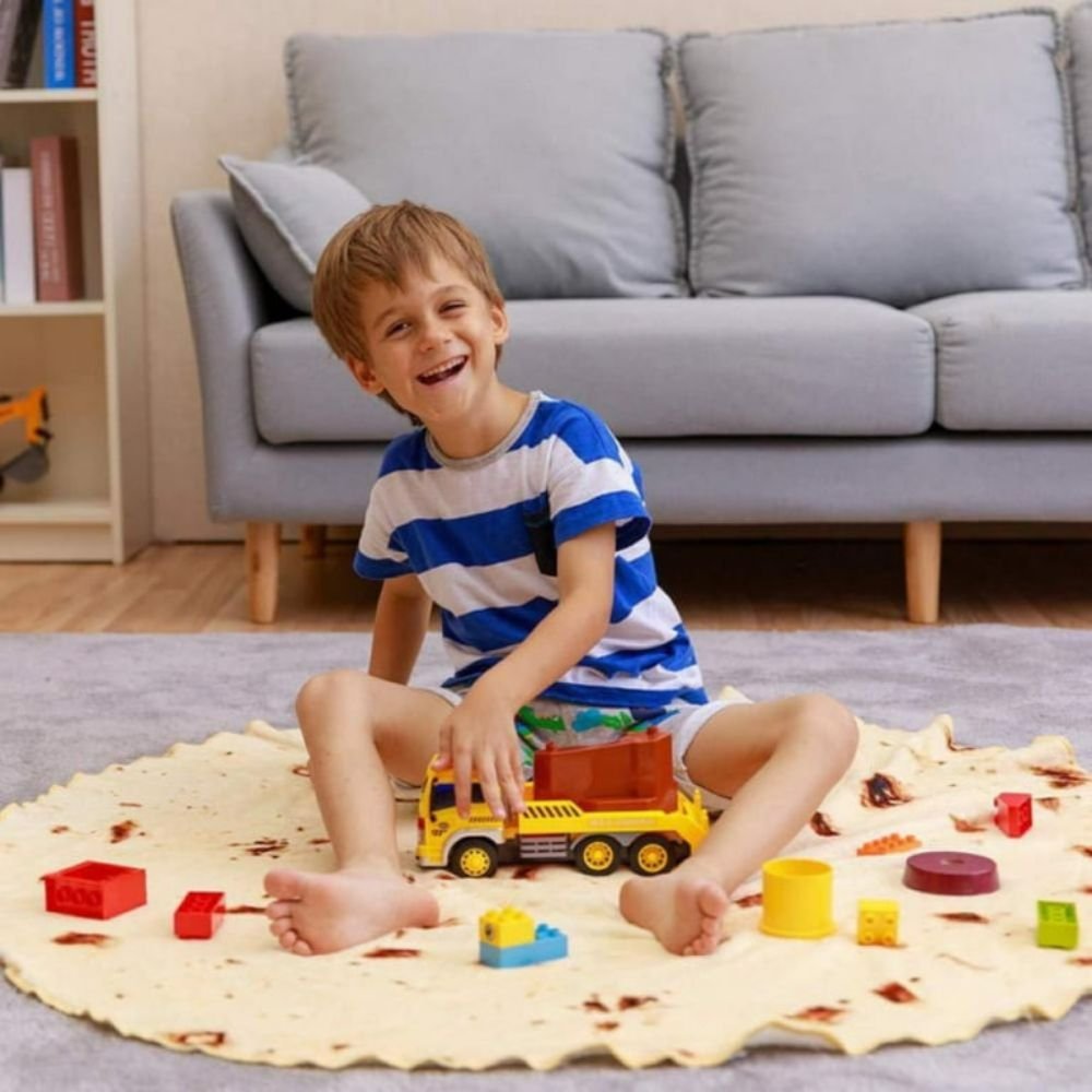 Burrito Tortilla Food Throw Blanket image 5