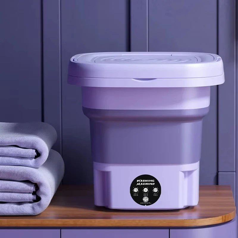 Foldable Portable Washing Machine with Spin Dryer | Mini Clothes Washer image 1