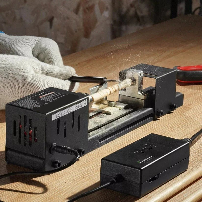 Mini Wood Lathe Machine image 1