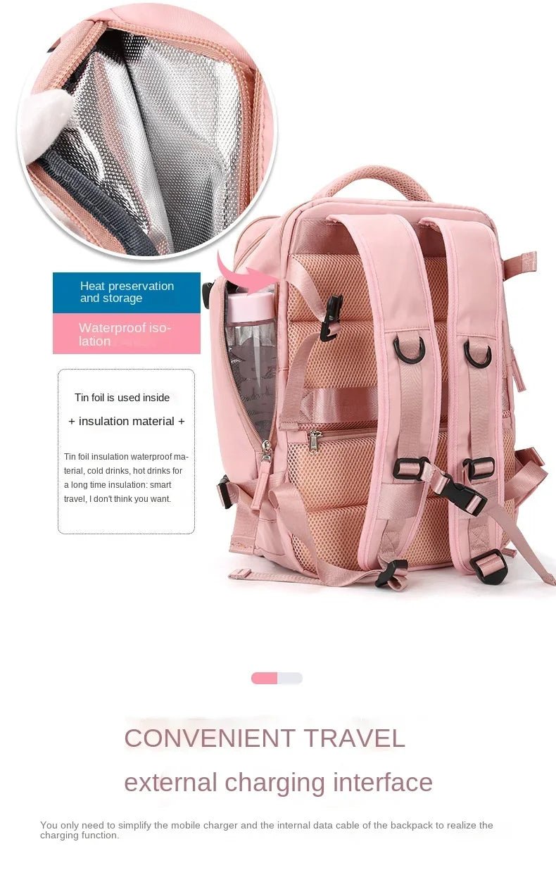 Travel Carry On Backpack With Shoe Compartment image 4