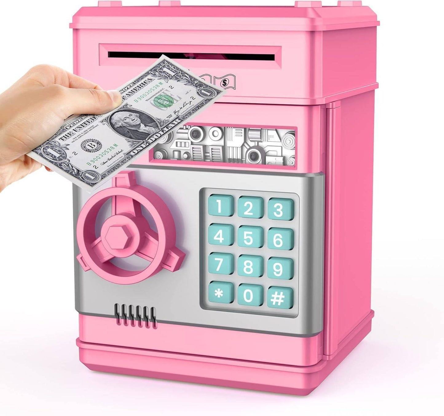 Piggy Bank for Kids - Pink image