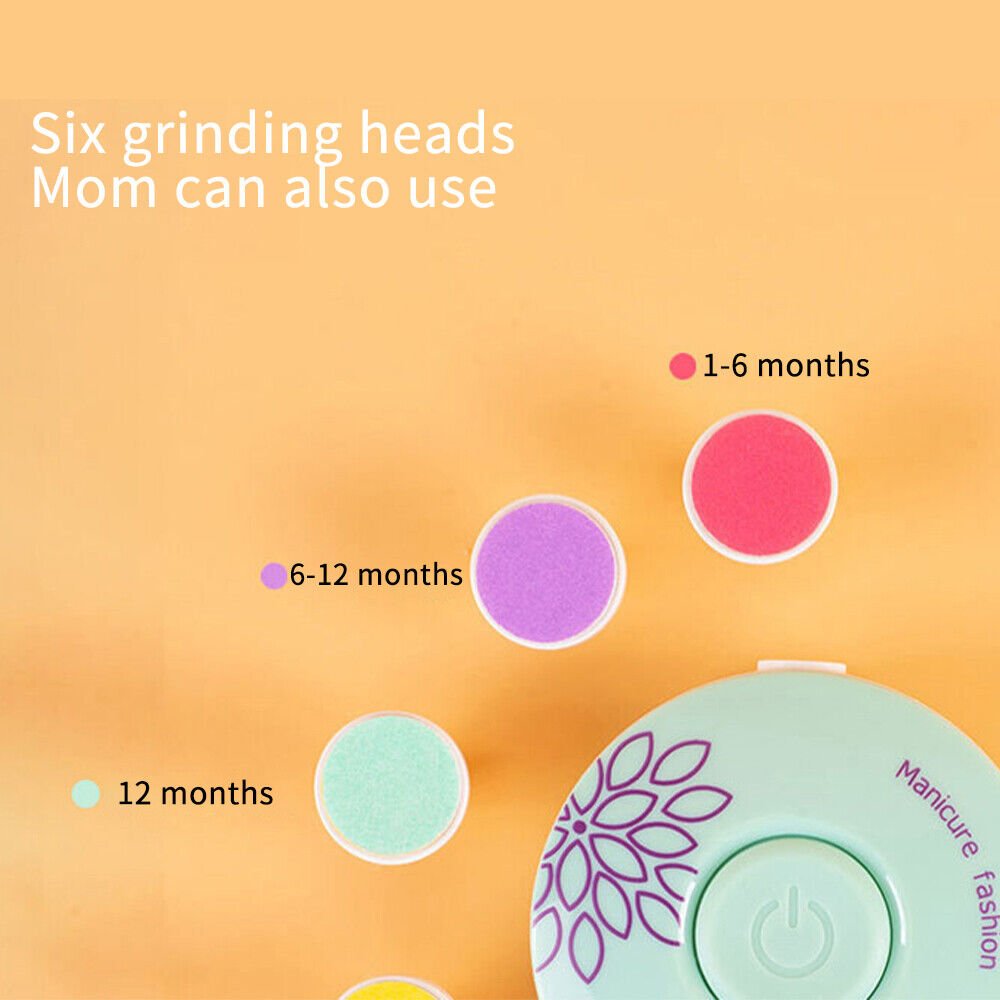 Baby Nail Trimmer with 6 Grinding Heads image 8