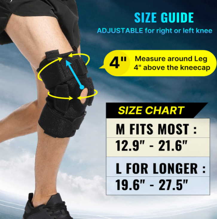 Adjustable Hinged Knee Brace For Meniscus Tear image 1