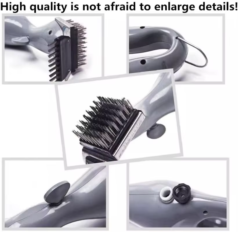 Barbecue Grill Outdoor Steam Cleaning Brush BBQ Cleaner Charcoal Scraper image 4