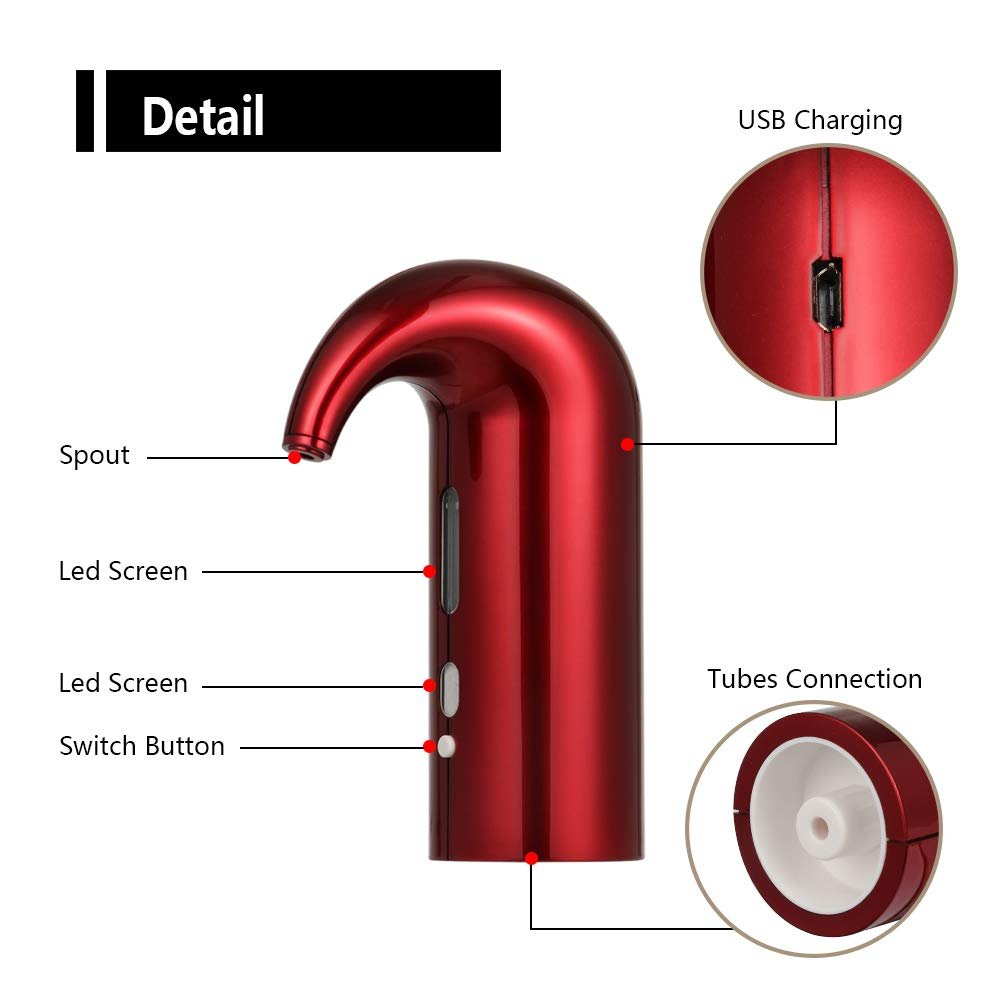 Electric Wine Aerator Pourer Dispenser image 4