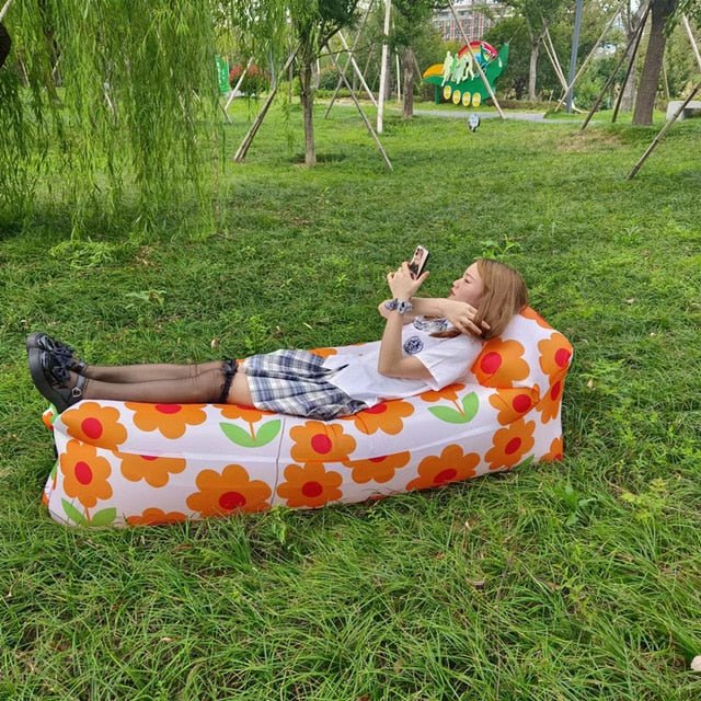 Blow Up Couch Inflatable Camping Air Sofa image 2