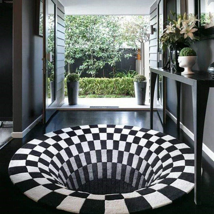 3D Vortex Illusion Rug image 1