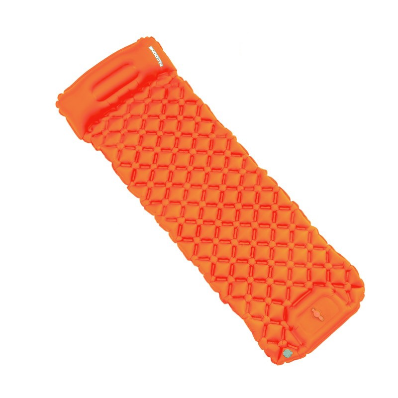 Blow Up Mattress Inflatable Camping Air Bed - Orange image