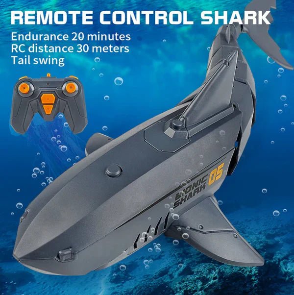 Remote Control Shark Submarine Toy RC Shark Electric Rechargeable Water Toy image 3