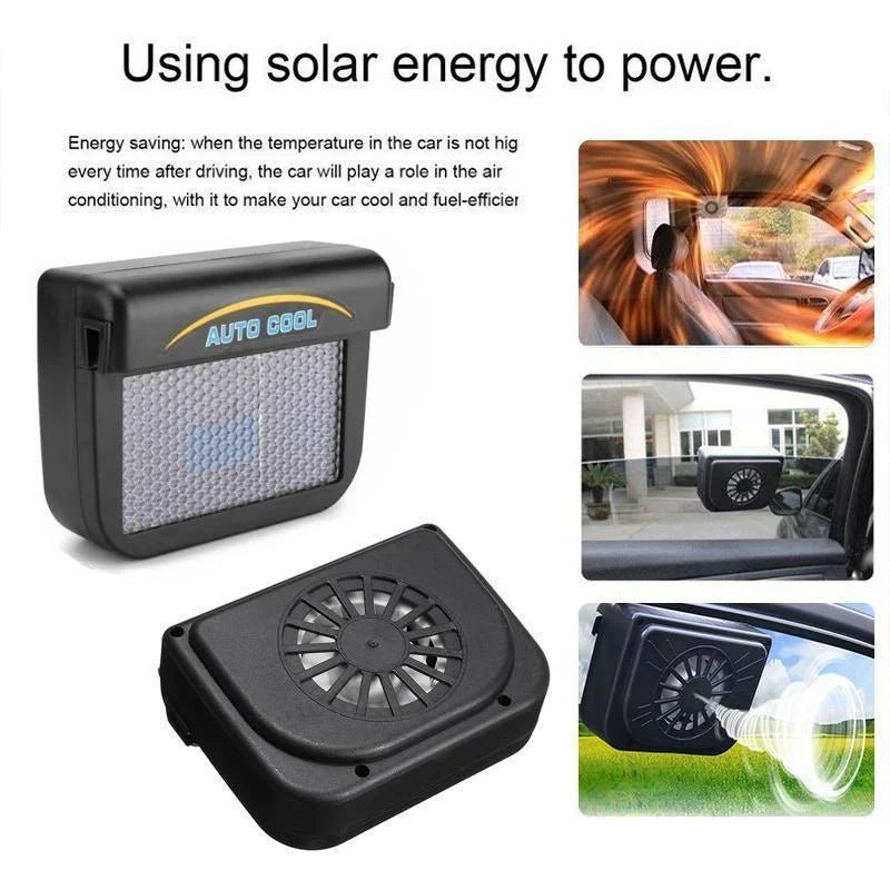 Vehicle Solar Powered Car Vent Window Fan image 4