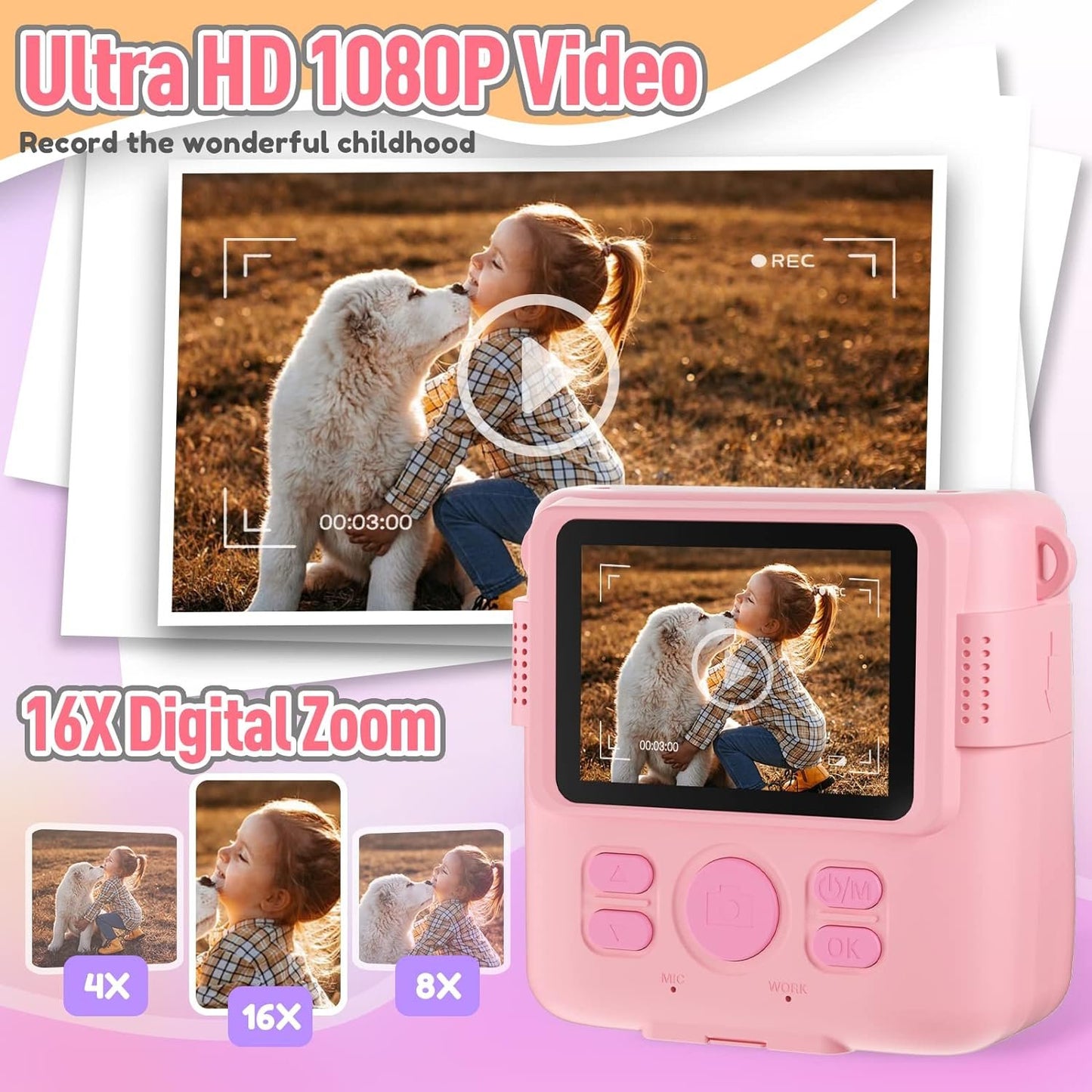 Digital Instant Print Portable Camera For Kids image 5