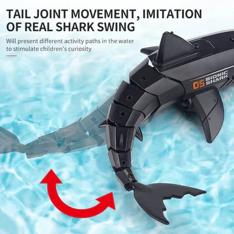 Remote Control Shark Submarine Toy RC Shark Electric Rechargeable Water Toy image 5