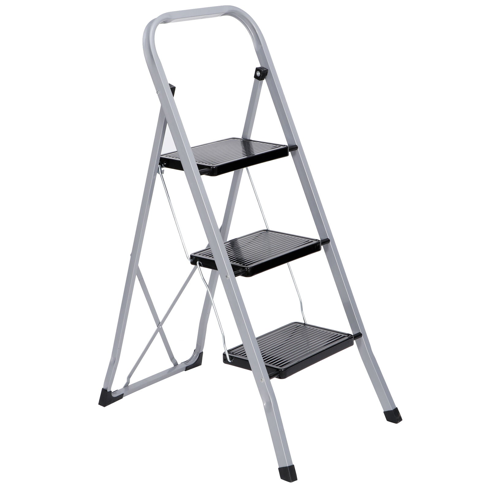 Foldable Step Stool Sturdy Steel Ladder For Adults image 1