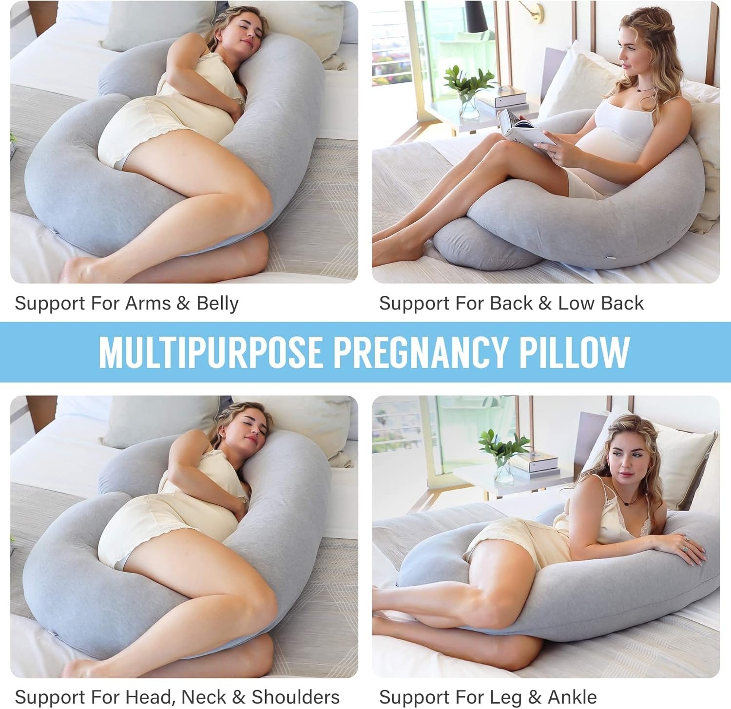 C Shaped Full Body Pregnancy Pillow image 5