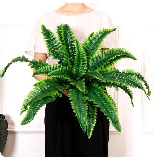 UV Resistant Lifelike Artificial Boston Fern For Outdoors image 1